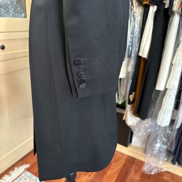 Burberry Size 4 Black Wool Coat - Picture 4 of 8